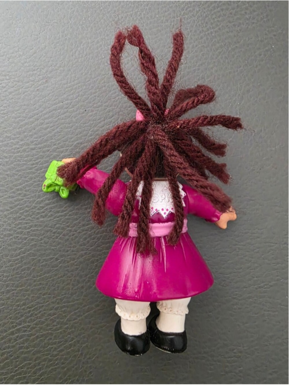 Vintage 1992 Cabbage Patch Kids Mini Figure Doll Pink Dress Collectible - Picture 4 of 6
